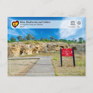 Postal UNESCO - Ibiza/Eivissa, Necrópolis Puig des Molins
