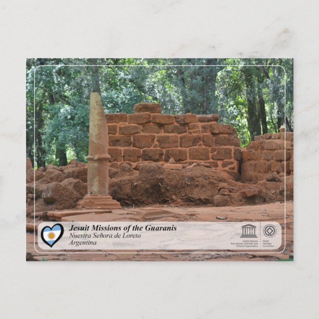 Postal UNESCO - Misiones jesuitas de los guaraníes (Anverso)