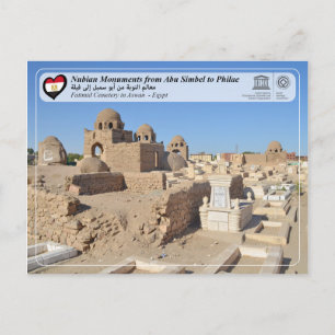 Postal UNESCO - Monumentos nubios - Cementerio Fátimo de