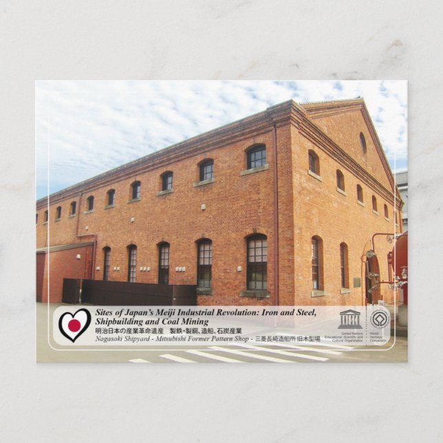 Postal UNESCO - Nagasaki - Mitsubishi Antigua Tienda de P (Anverso)