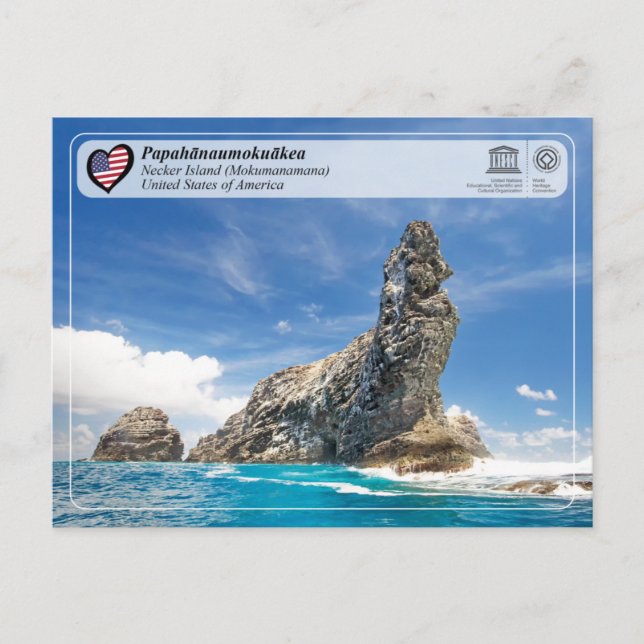 Postal UNESCO - Papahānaumokuākea - Postcar de la isla de