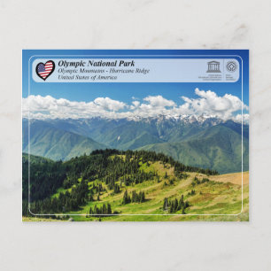 Postal UNESCO - Parque Nacional Olímpico - Huracán Ridge