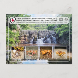 Postal UNESCO - parte norte de la isla de Okinawa - 沖 縄 島