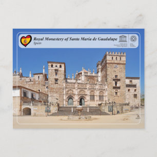 Postal UNESCO - Real Monasterio de Sta María de Guadalupe