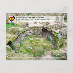 Postal UNESCO - Termas Romanas de la Nieve Reyes Huertas