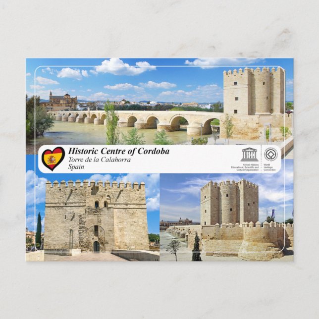 Postal UNESCO - Torre de la Calahorra (Anverso)