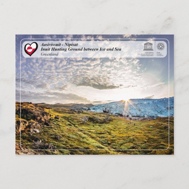 Postal UNESCO WHS - Aasivissuit - Nipisat (Anverso)