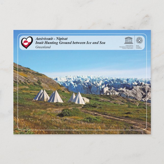 Postal UNESCO WHS - Aasivissuit - Nipisat (Anverso)