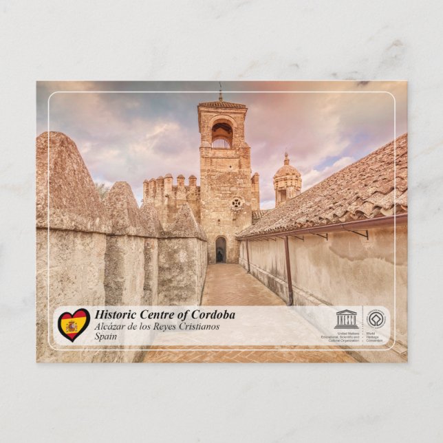 Postal UNESCO WHS - Alcázar de los Reyes Cristianos (Anverso)