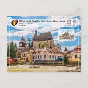 Postal UNESCO WHS - Aldea de Biertan (edición de sello) P