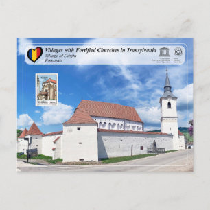 Postal UNESCO WHS - Aldea de Dârjiu (edición de sello) Po