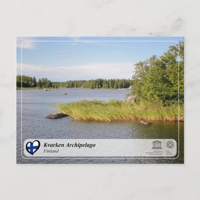 Postal UNESCO WHS - Archipiélago de Kvarken (Anverso)
