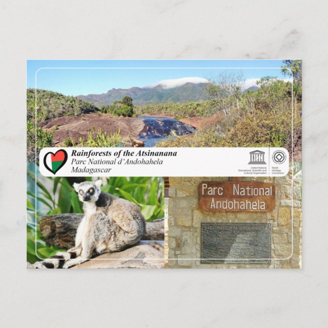 Postal UNESCO WHS - Atsinanana - Andohahela National Park (Anverso)