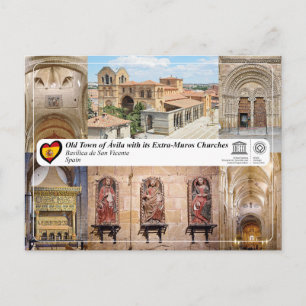 Postal UNESCO WHS - Ávila - Basílica de San Vicente