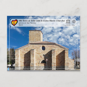 Postal UNESCO WHS - Ávila - Iglesia de San Nicolás