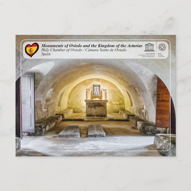 Postal UNESCO WHS - Cámara Santa de Oviedo (Anverso)