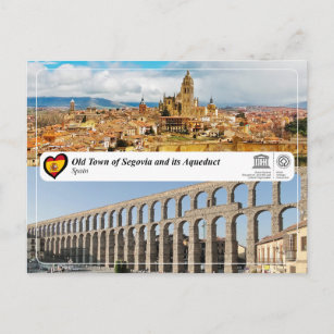 Postal UNESCO WHS - Casco antiguo de Segovia y su acueduc
