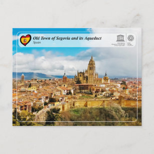 Postal UNESCO WHS - Casco antiguo de Segovia y su acueduc