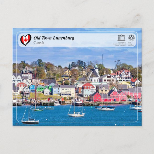 Postal UNESCO WHS - Casco Antiguo Lunenburg (Anverso)