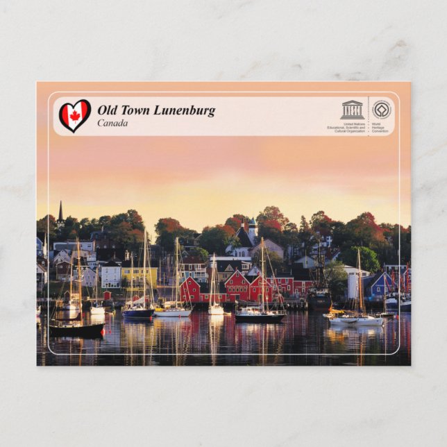Postal UNESCO WHS - Casco Antiguo Lunenburg (Anverso)