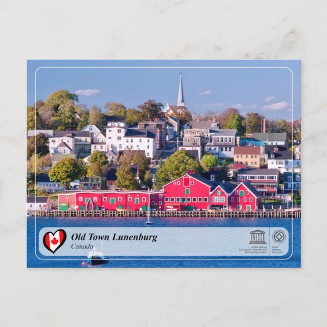 Postal UNESCO WHS - Casco Antiguo Lunenburg (Anverso)