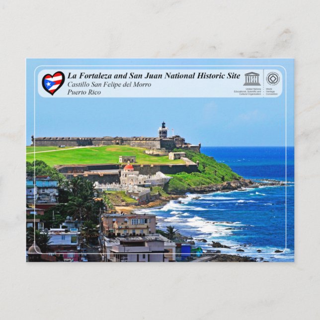 Postal UNESCO WHS - Castillo San Felipe del Morro (Anverso)