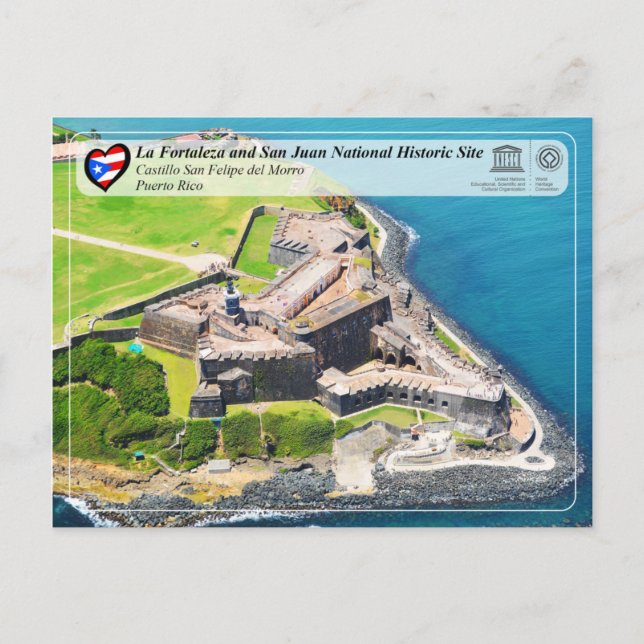 Postal UNESCO WHS - Castillo San Felipe del Morro (Anverso)