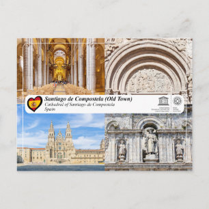 Postal UNESCO WHS - Catedral de Santiago de Compostela