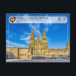Postal UNESCO WHS - Catedral de Santiago de Compostela<br><div class="desc">UNESCO WHS Serie - Patrimonio de la Humanidad en España Santiago de Compostela / Ciudad vieja de Santiago de Compostela Este famoso sitio de peregrinación se convirtió en un símbolo de la lucha de los españoles cristianos contra el Islam. Destruida por los musulmanes a finales del siglo X, fue completamente...</div>
