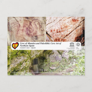 Postal UNESCO WHS - Cueva de Llonín / Cueva de Llonín