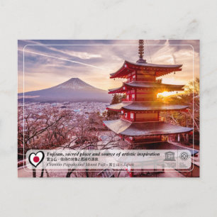 Postal UNESCO WHS - Fujisan - Monte Fuji - 富 士 山