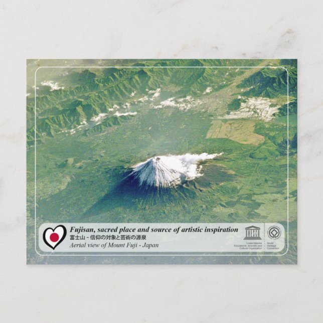 Postal UNESCO WHS - Fujisan - Mount Fuji - 富士山 (Anverso)