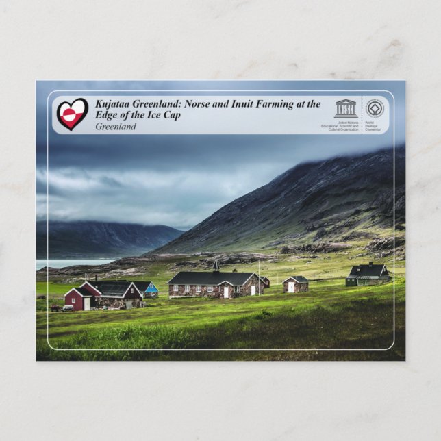 Postal UNESCO WHS - Groenlandia de Kujataa - Agricultura  (Anverso)