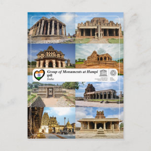 Postal UNESCO WHS - Grupo de Monumentos en Hampi