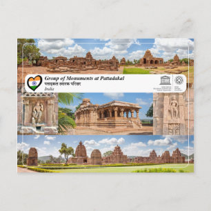 Postal UNESCO WHS - Grupo de monumentos en Pattadakal