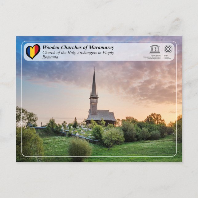 Postal UNESCO WHS - Iglesia de los Sagrados Archangels Pl (Anverso)