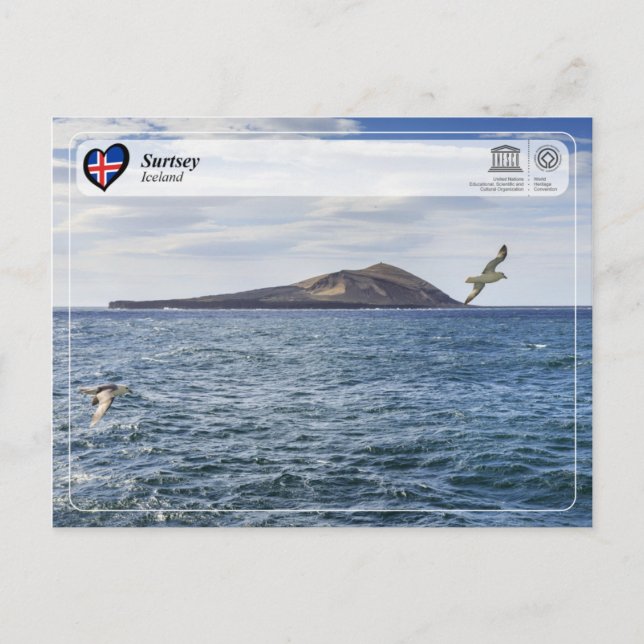 Postal UNESCO WHS - Isla Surtsey (Anverso)