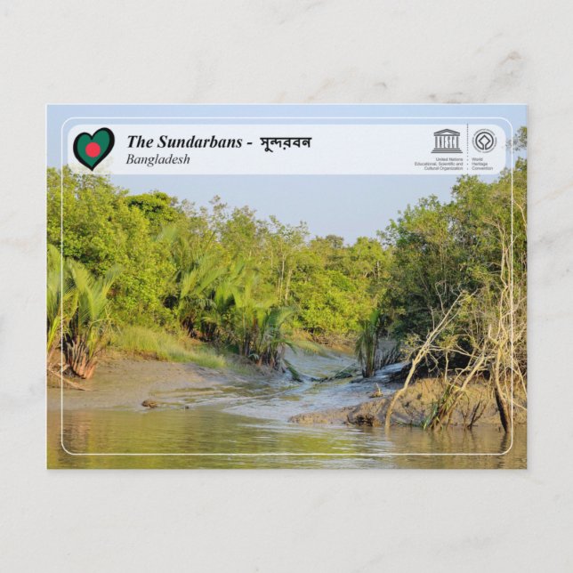 Postal UNESCO WHS - Los Sundarbans - সু ন্ দ র ব ন (Anverso)