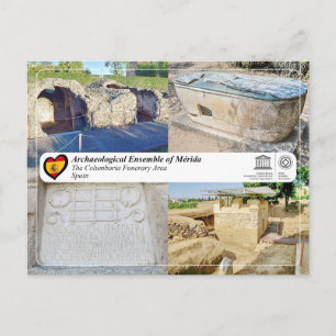 Postal UNESCO - WHS - Mérida - Área Funeraria Columbaria