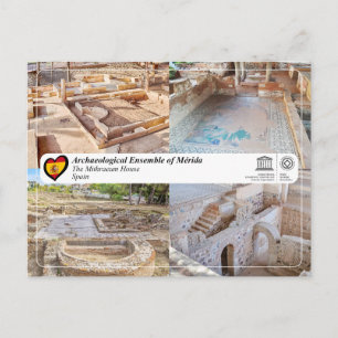 Postal UNESCO - WHS - Mérida - La Casa Mitreo