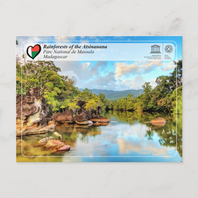Postal UNESCO WHS - Parque nacional Atsinanana - Masoala (Anverso)
