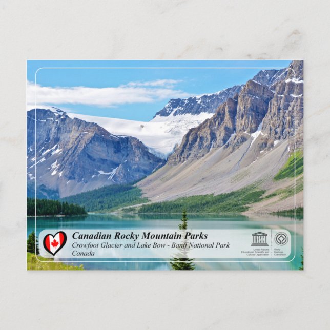 Postal UNESCO WHS - Parque nacional Banff (Anverso)