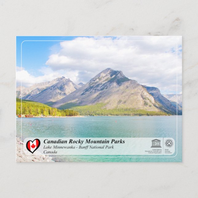 Postal UNESCO WHS - Parque nacional Banff (Anverso)