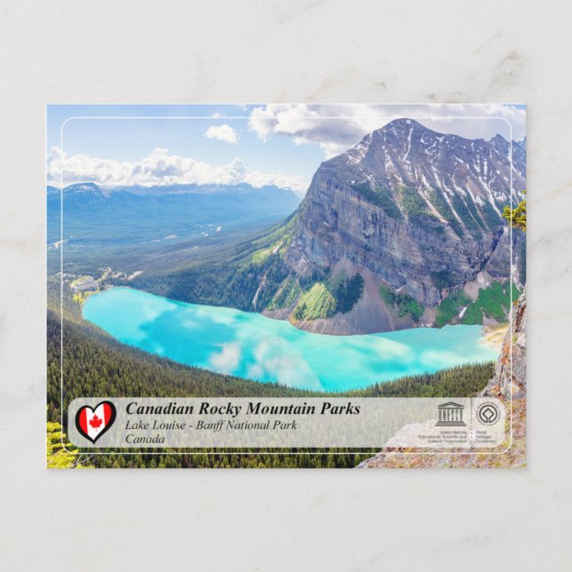Postal UNESCO WHS - Parque nacional Banff (Anverso)