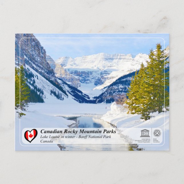 Postal UNESCO WHS - Parque nacional Banff (Anverso)