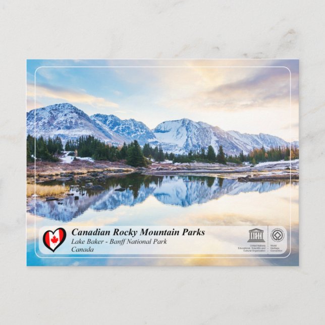 Postal UNESCO WHS - Parque nacional Banff (Anverso)