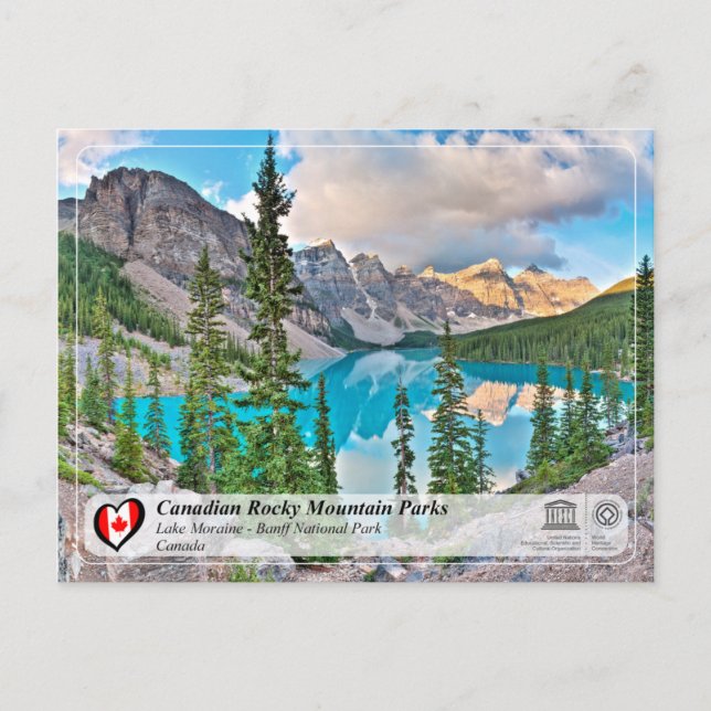 Postal UNESCO WHS - Parque nacional Banff (Anverso)