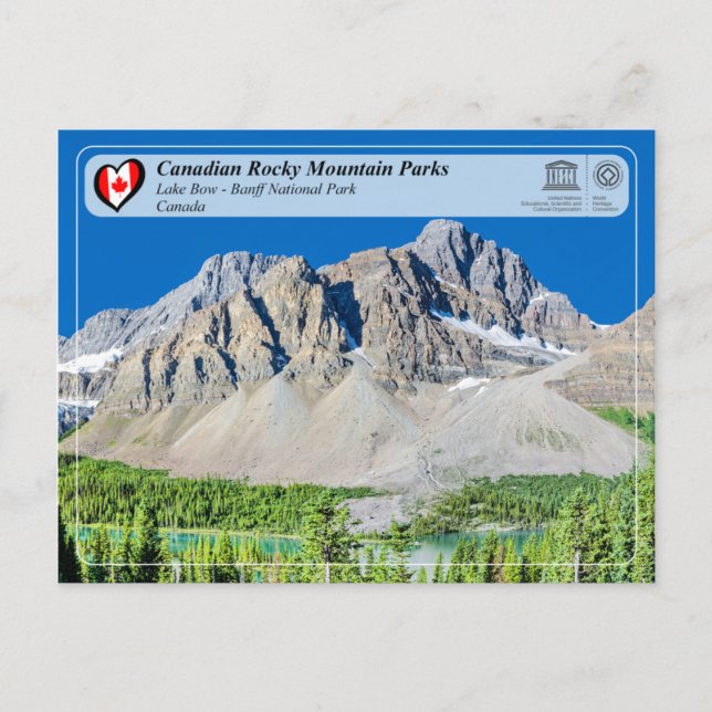 Postal UNESCO WHS - Parque nacional Banff (Anverso)
