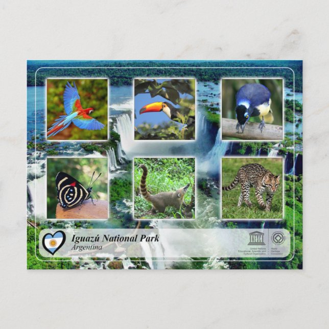 Postal UNESCO WHS - Parque nacional de Iguazu (Anverso)