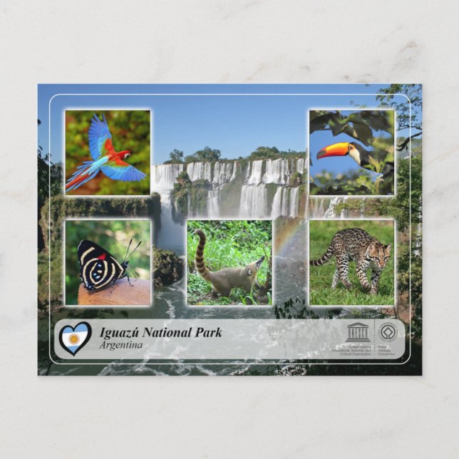 Postal UNESCO WHS - Parque nacional de Iguazu (Anverso)